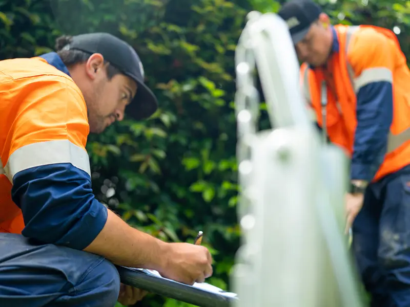 RDCL ground technicians working on a water project in NZ