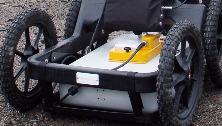 A Ground Penetrating Radar tool in use on site
