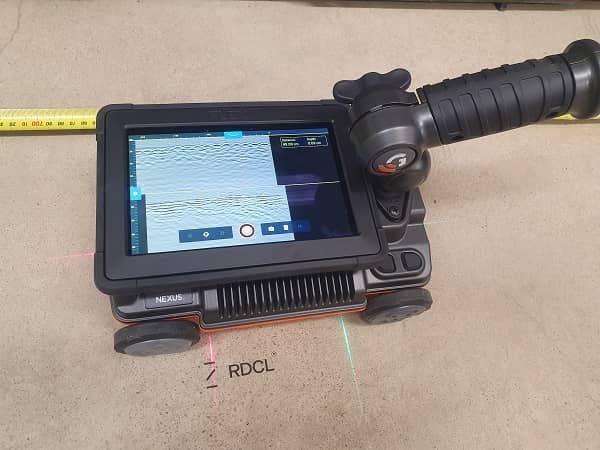A concrete scanner in use at RDCL